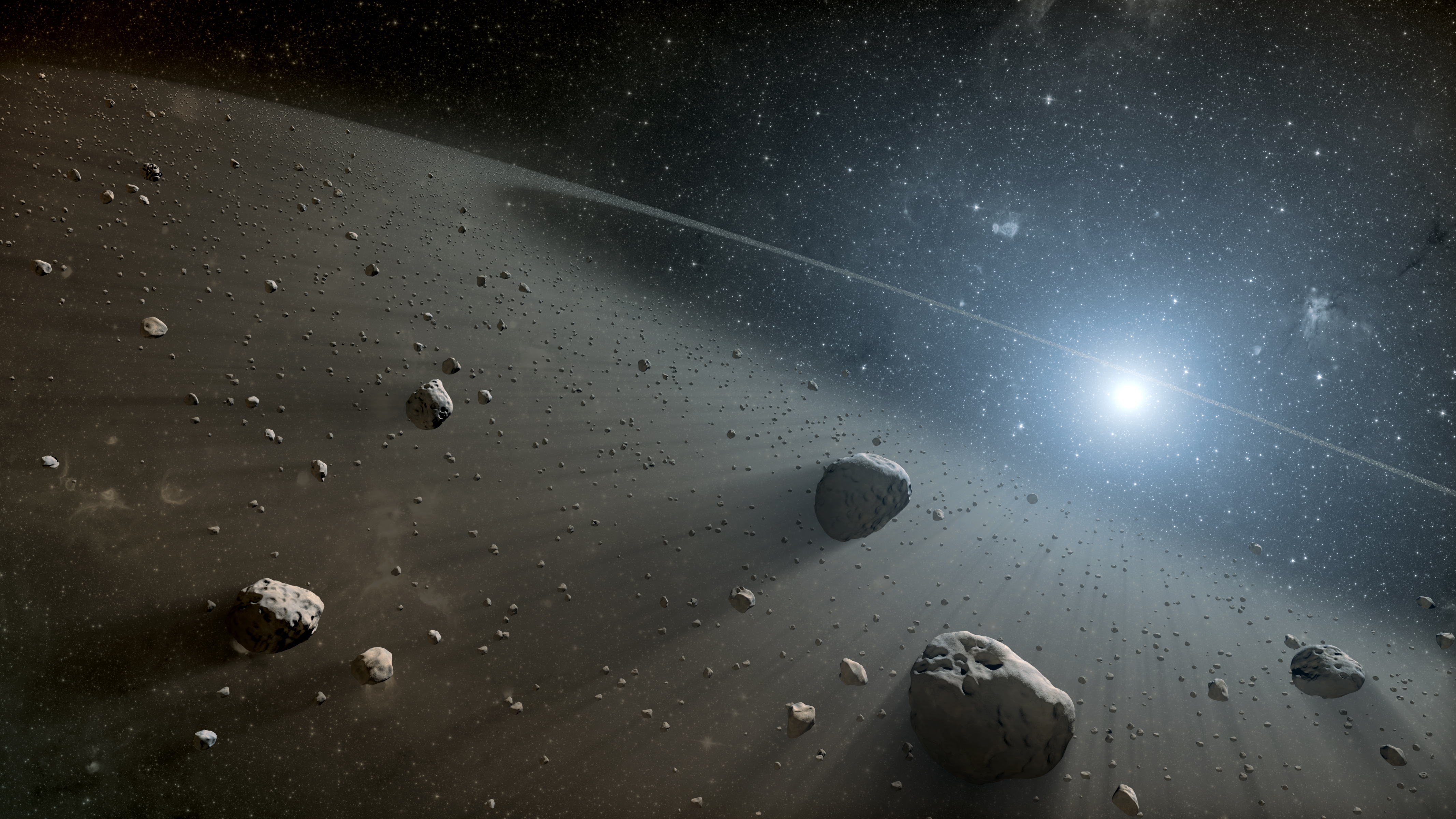 Imagem relacionada à notícia: NASA Ìs Webb revela asteroides menores ainda encontrados na cintura principal de asteroides