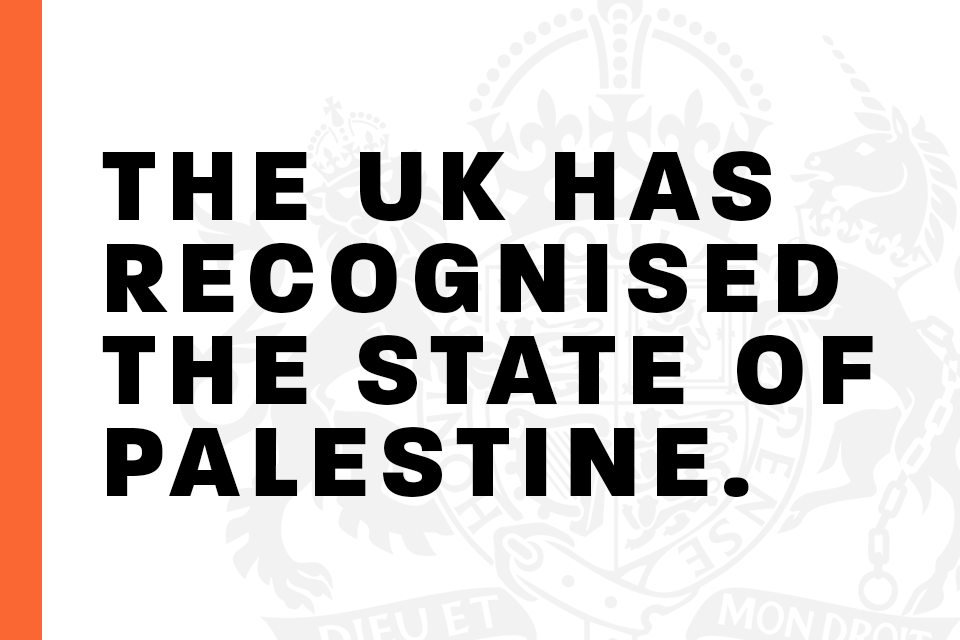 Reino Unido reconhece formalmente o Estado Palestiniano