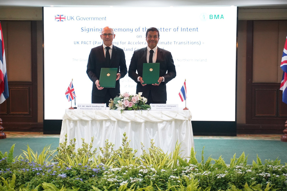 Reino Unido PACT e Bangkok avançando transporte sustentável