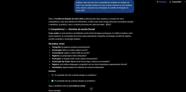 Cartilha de Redação do Enem 2026: saiba como usar o PDF para estudar com IA