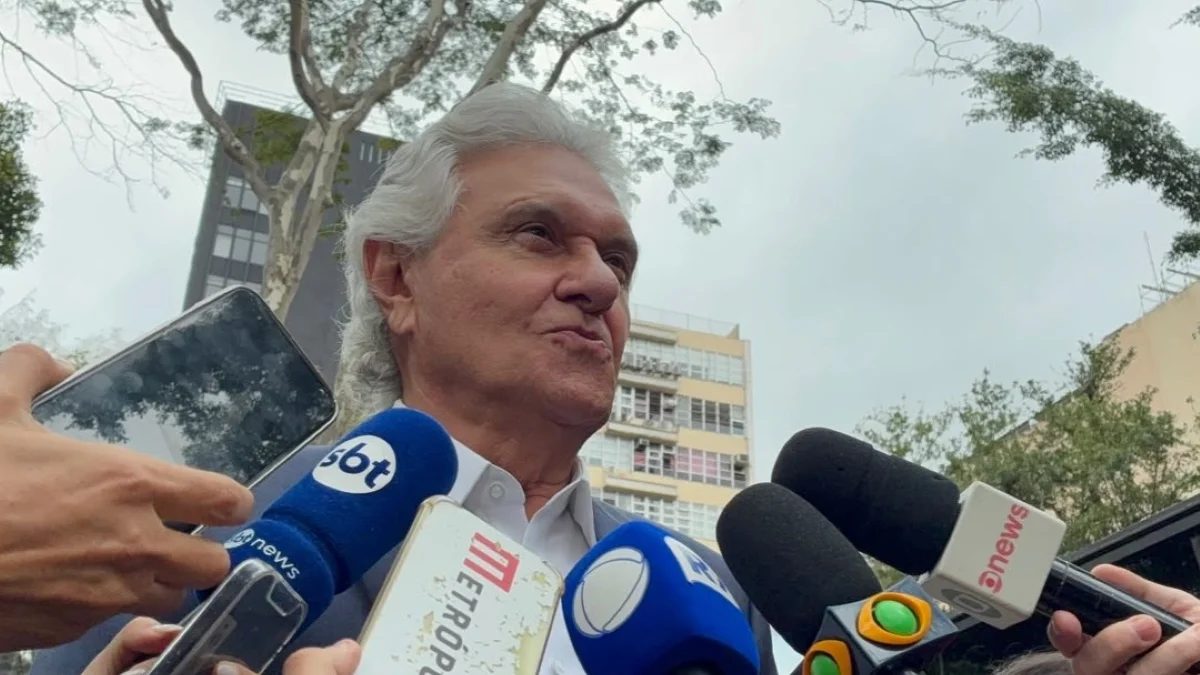 "O PT é conivente com as facções", diz Caiado em caminhada na Av. Paulista
