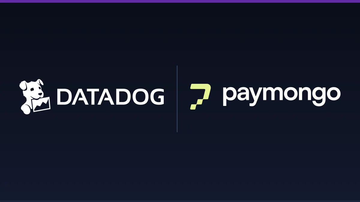 PayMongo and Datadog logos on a Gadget Pilipinas card for the PayMongo Datadog observability deployment
