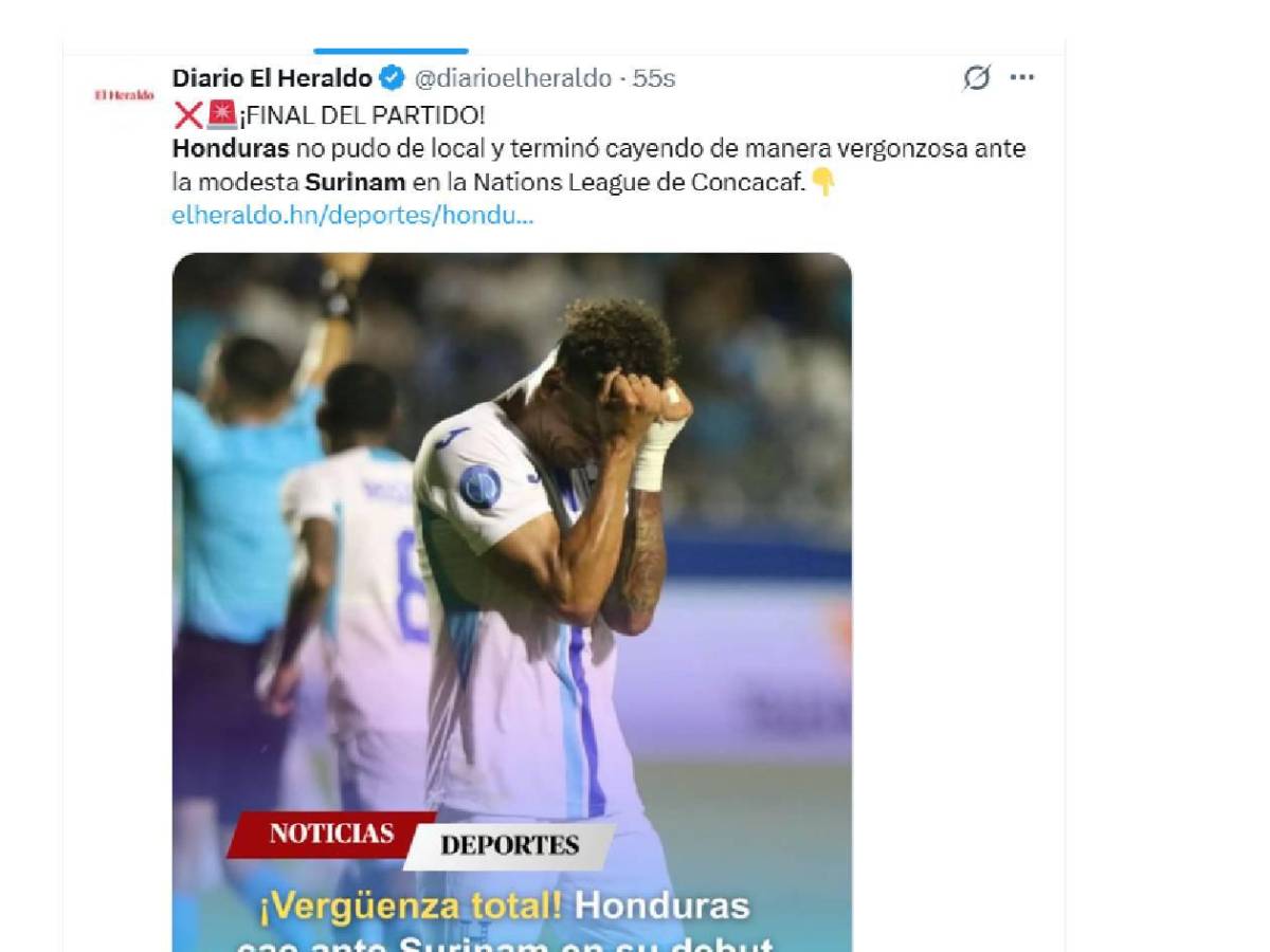 Cansaço, apontam dois e uma preocupação após a dolorosa derrota de Honduras contra Suriname.