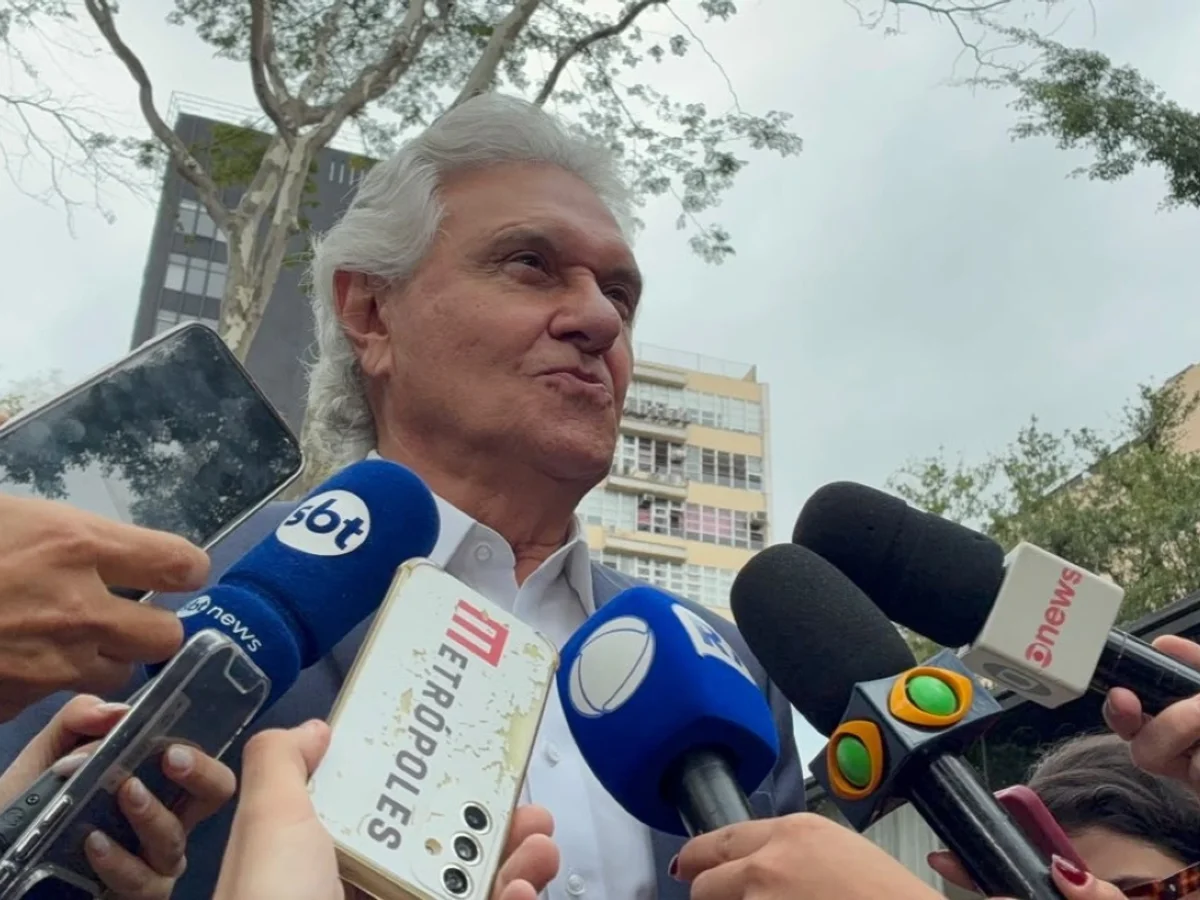 "O PT é conivente com as facções", diz Caiado em caminhada na Av. Paulista
