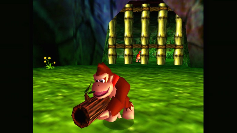 Donkey Kong 64 trazia o macaco da Nintendo em uma longa aventura repleta de colecionáveis — Foto: Divulgação/Nintendo