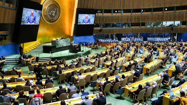 Imagem da matéria: O Taoiseach destaca a incerteza global no discurso na ONU