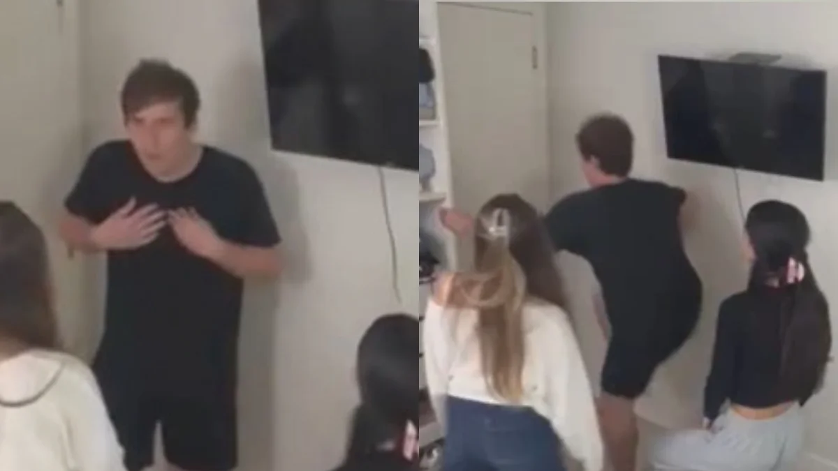 Jovem é desmascarado por namoradas e entra em desespero ao ser confrontado