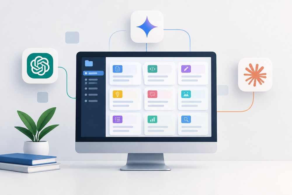 Bibliotecas de prompts reúnem comandos prontos para usar em diferentes ferramentas de inteligência artificial — Foto: Imagem gerada por IA/OpenAI