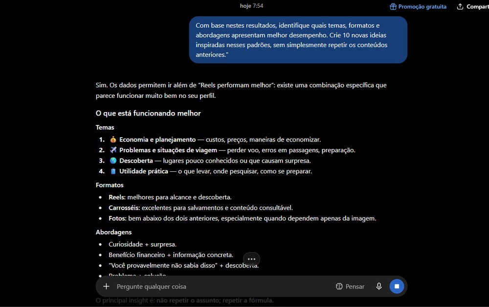O prompt em questão pode ser combinado com o comando anterior para um resultado mais completo — Foto: Reprodução/Gabriel Pereira