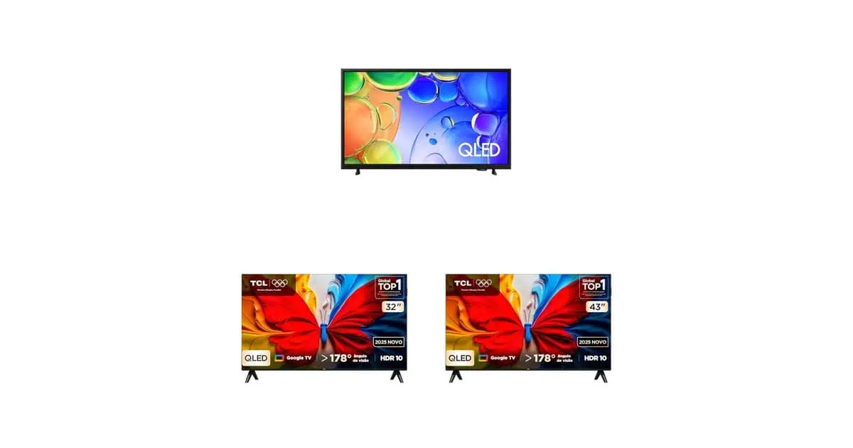 Imagem de cinema em casa: TVs QLED com Google TV e muito mais em oferta na Amazon