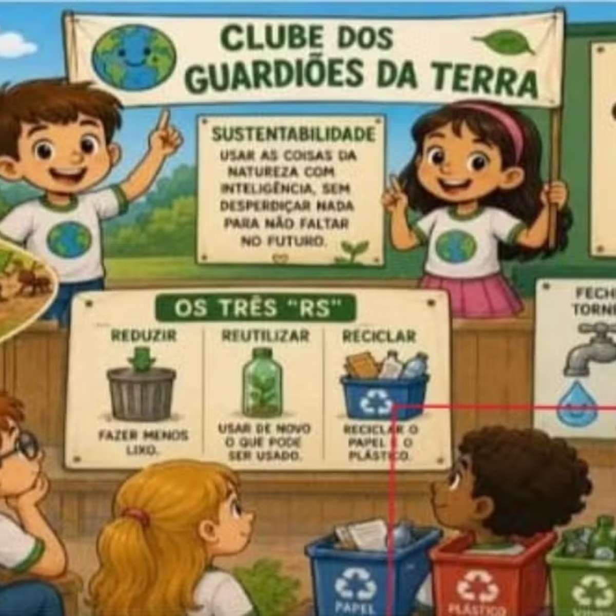 Atividade escolar traz ilustração de menino negro dentro de lixeira; material foi entregue na rede pública