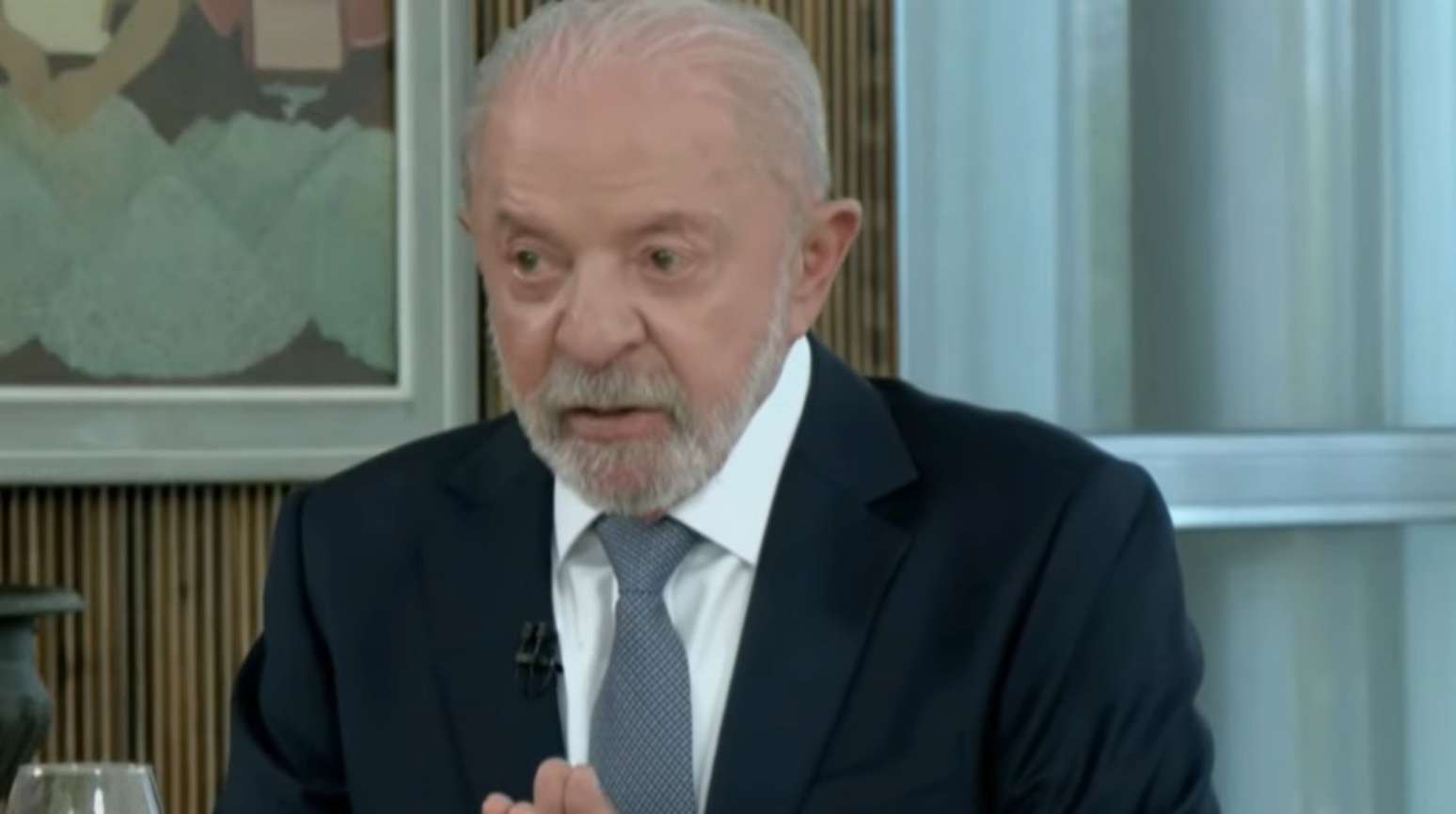 Lula durante entrevista ao programa Canal Livre, da BandNews TV, exibida neste domingo, 27