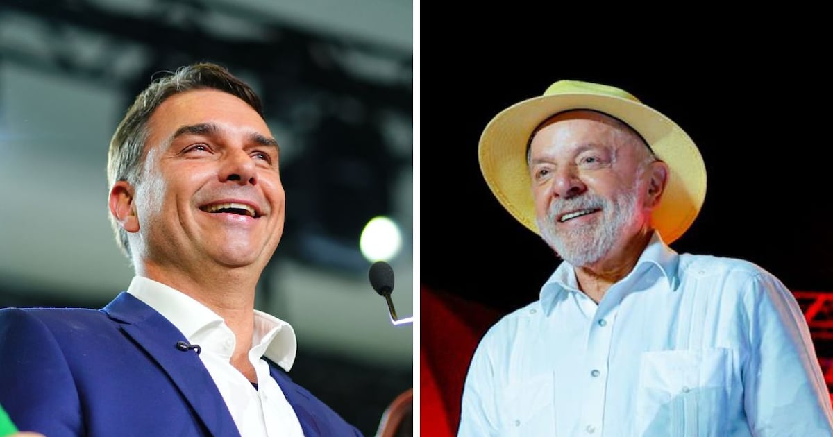 Real Time: em SP, Flávio Bolsonaro tem 41% das intenções de voto, e Lula, 35%, no 1º turno