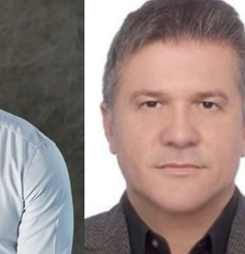 Montagem com fotos de Daniel Vorcaro e o pai, Henrique Vorcaro Foto: Reprodução