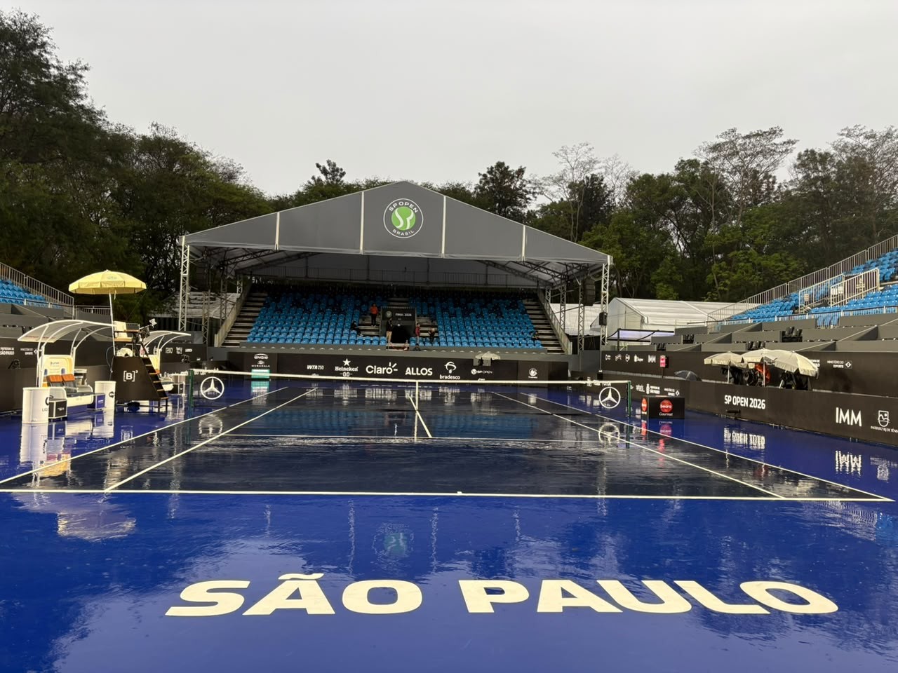 Chuva suspende partidas, e finais do SP Open são remarcadas para segunda-feira