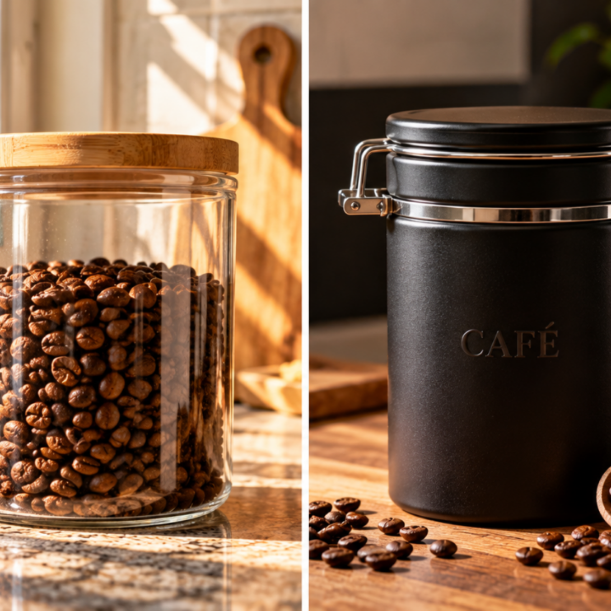 Por que o café perde aroma mais rapidamente quando é guardado em potes transparentes?