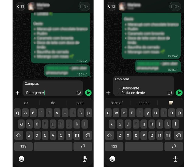 Como fazer lista no WhatsApp: veja listas de itens e números