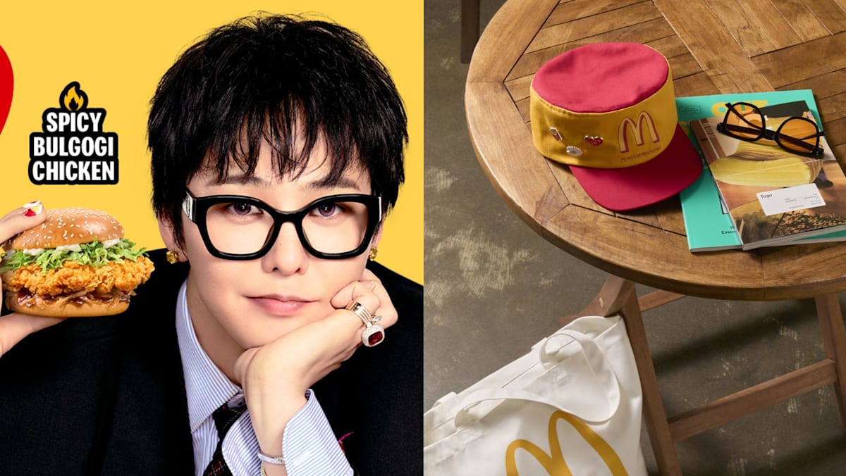 A colaboração entre o McDonald's de Singapura e G-Dragon apresenta hambúrgueres bulgogi, cartões fotográficos e mercadorias de edição limitada.