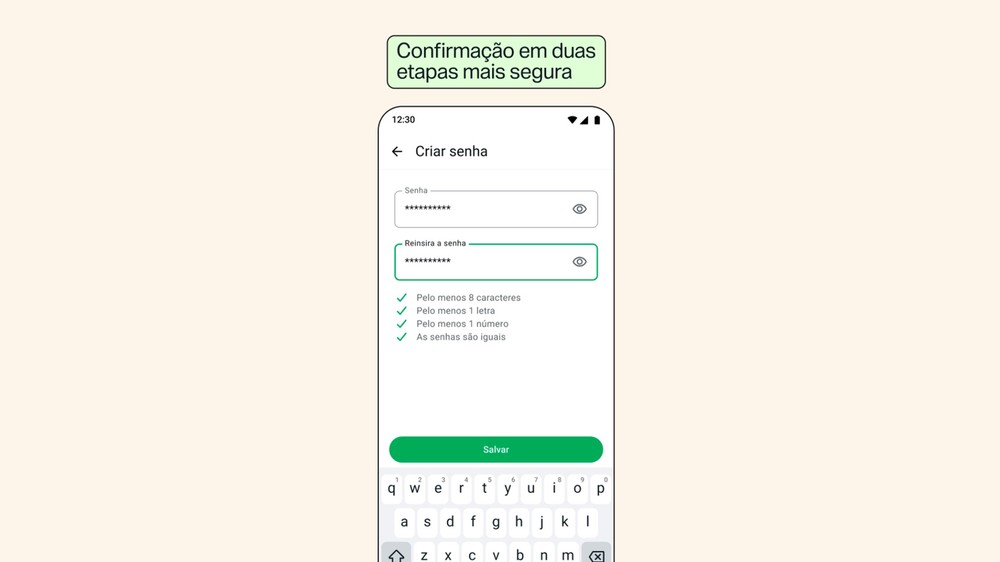 Verificação em duas etapas passa a aceitar uma senha mais completa no lugar do antigo PIN de seis números — Foto: Divulgação/Meta
