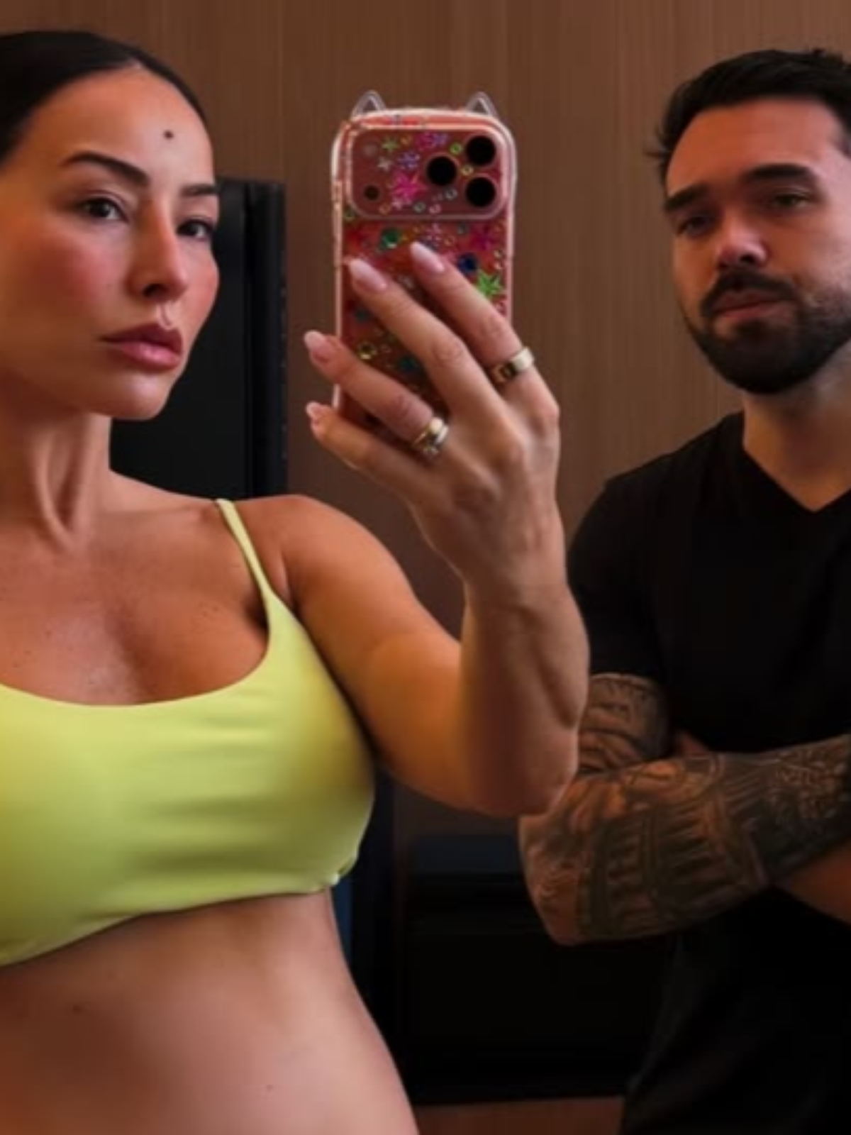Sabrina Sato exibe no Instagram barrigão de gravidez após treino