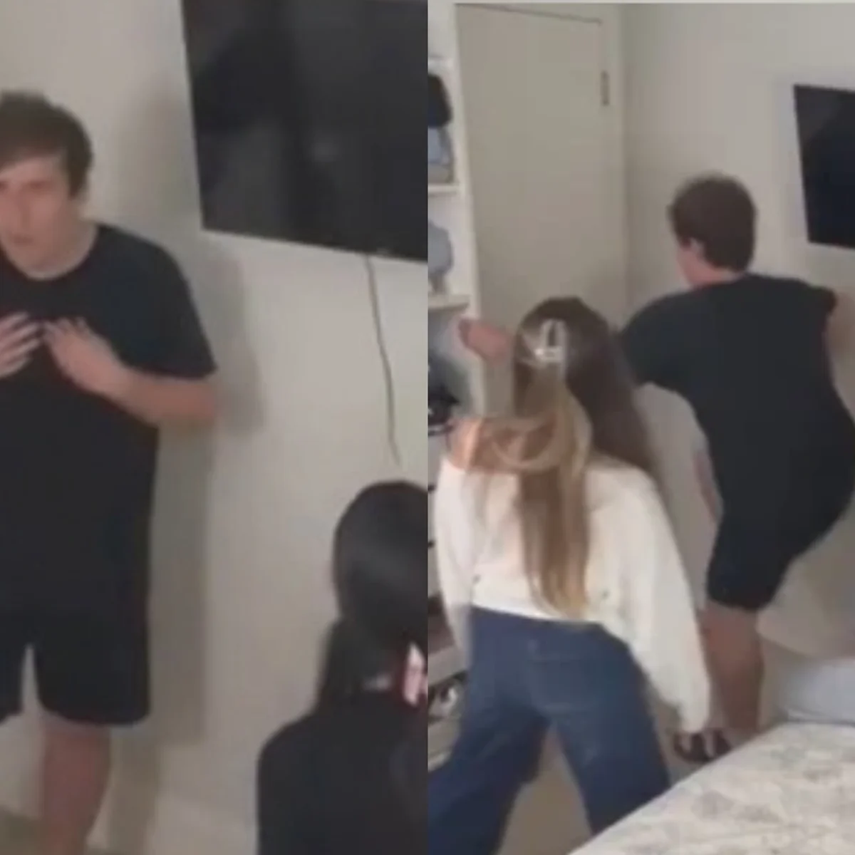 Jovem é desmascarado por namoradas e entra em desespero ao ser confrontado
