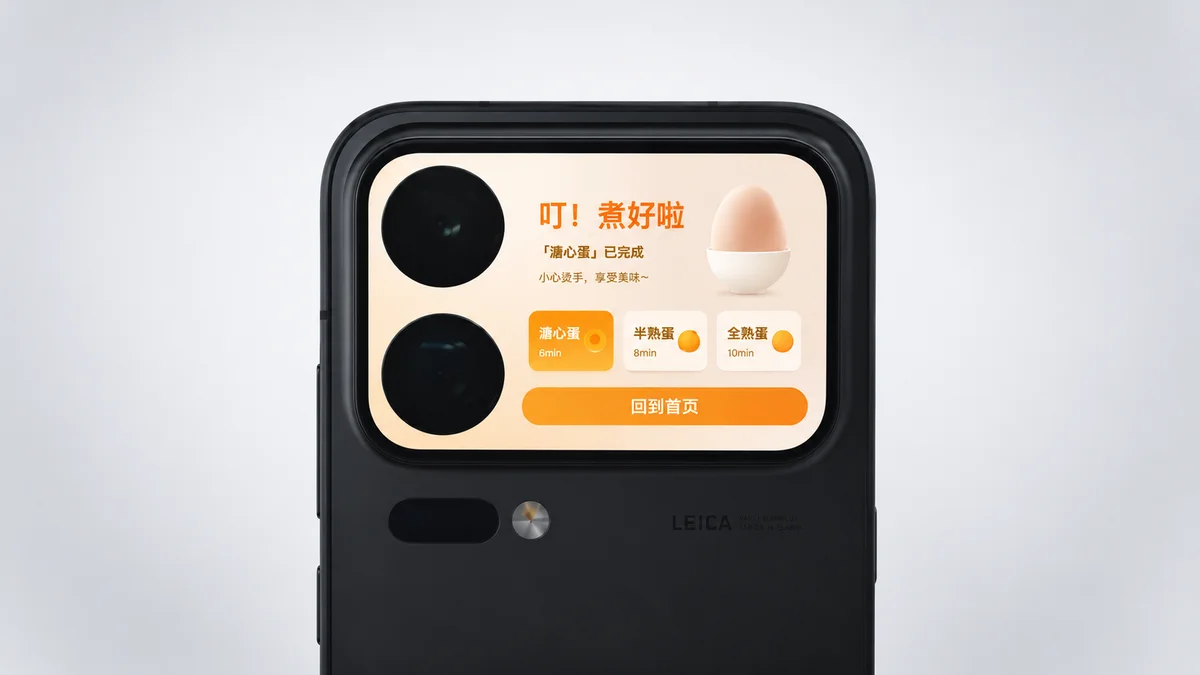 Imagem da matéria: Novo celular da Xiaomi com tela na traseira começa a ganhar forma