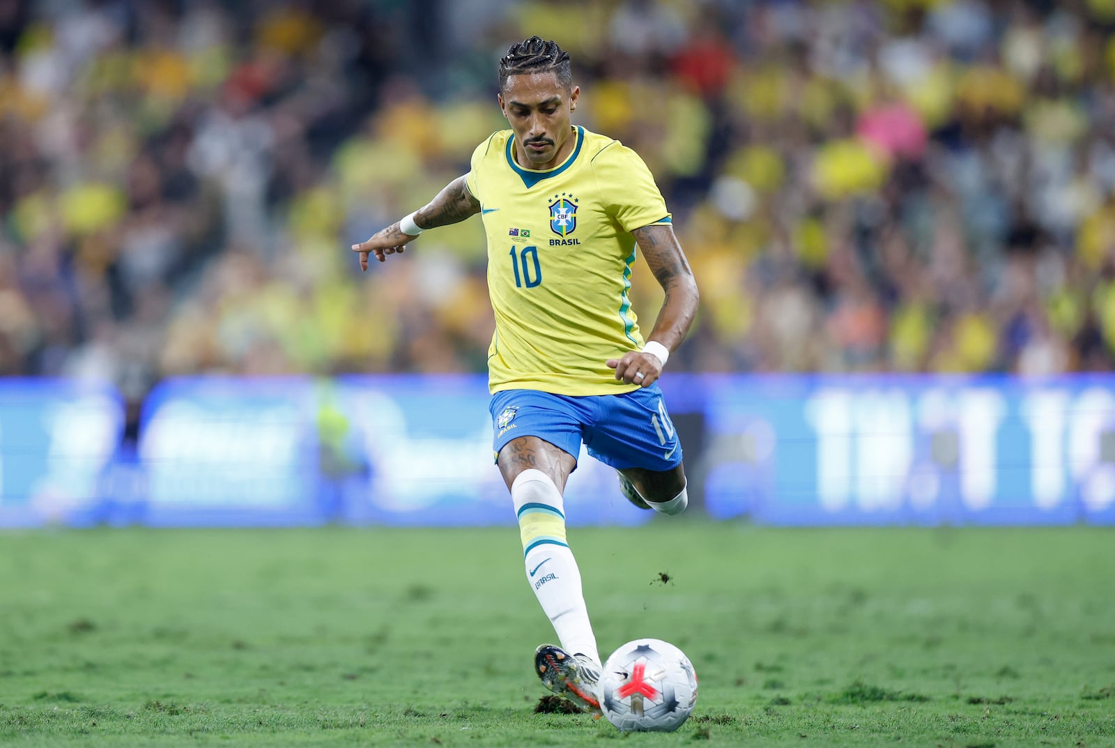 Raphinha teve mais uma partida abaixo da média com a camisa da seleção brasileira Rafael Ribeiro/CBF - 25.06.2026