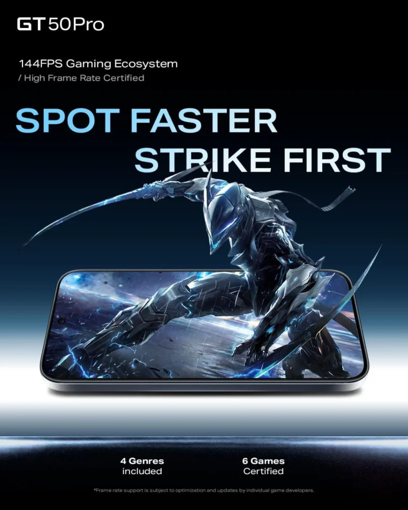 O Infinix GT 50 Pro Adota uma Abordagem Mais Séria para Jogos Mobile