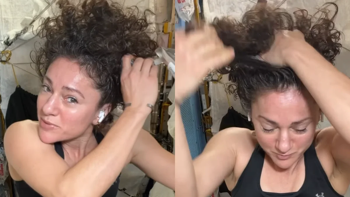Astronauta da Nasa mostra como cuida do cabelo cacheado no espaço