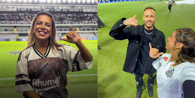 Neymar mandou apoio a torcedora do Santos que trata c&acirc;ncer com met&aacute;stase Foto: Reprodu&ccedil;&atilde;o/Instagram