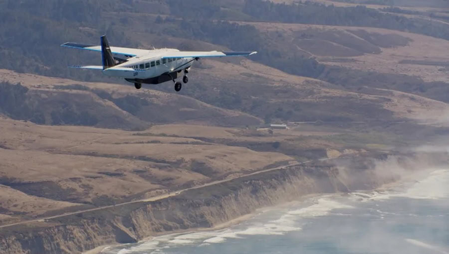 Avião Cessna Caravan que fez o voo autônomo com sistema da Joby Aviation