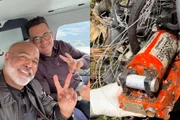 Novas imagens mostram que helicóptero com Rick “quebrou ao meio” ao cair