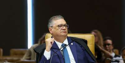 Ministro Fl&aacute;vio Dino no Plen&aacute;rio do STF nesta ter&ccedil;a-feira, 5; ministro pediu vista e provocou indefini&ccedil;&atilde;o em quest&atilde;o de ordem levantada antes da an&aacute;lise do caso Foto: Gustavo Moreno/STF