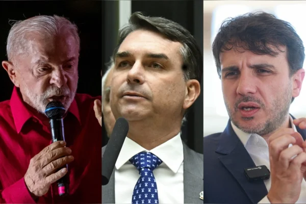 Atlas: Lula lidera com 45,8% no 1º turno; Flávio tem 43,4%, e Renan, 4,5%