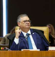 Ministro Flávio Dino no Plenário do STF nesta terça-feira, 5; ministro pediu vista e provocou indefinição em questão de ordem levantada antes da análise do caso Foto: Gustavo Moreno/STF