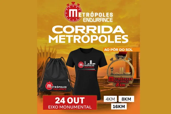 Metrópoles Endurance Corrida: confira o kit que será entregue aos atletas - destaque galeria