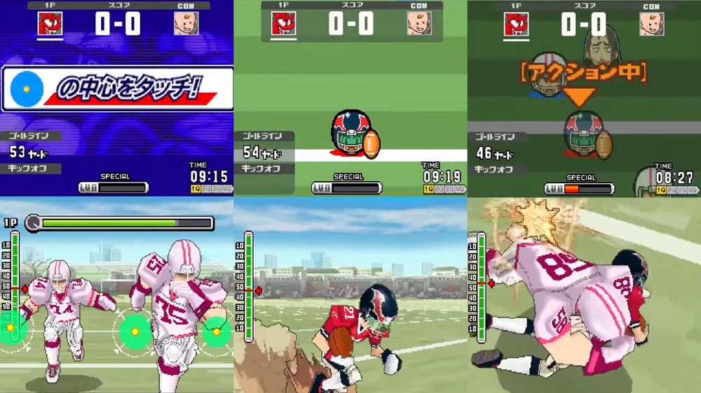 Eyeshield 21: Max Devil Power é um game de futebol americano diferente de todos os outros, baseado na animação japonesa Eyeshield 21 — Foto: Reprodução/GNP Media