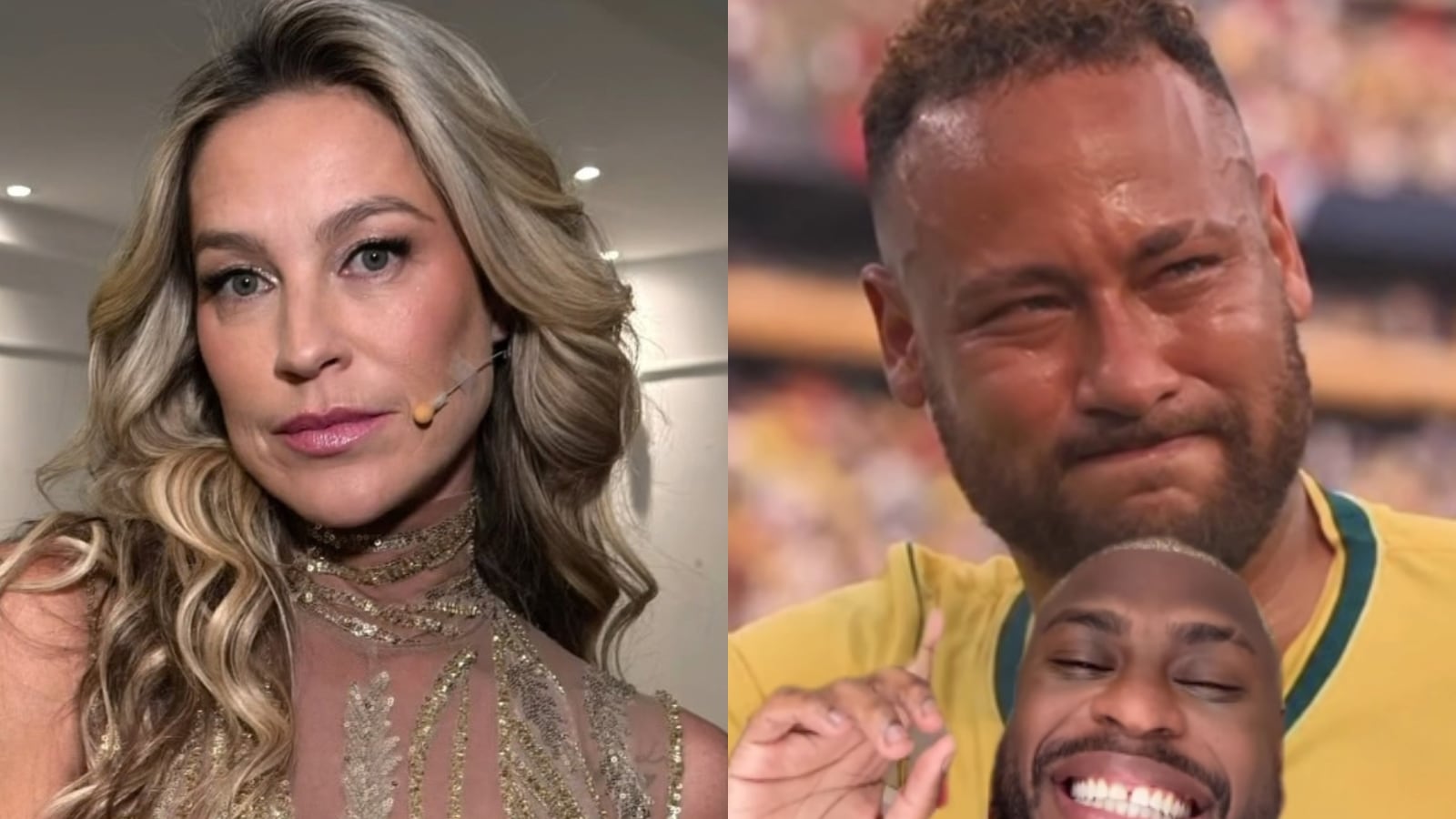 Luana Piovani compartilhou vídeo debochando da aparência de Neymar Reprodução/Instagram/@luapio/@oyuridogalo