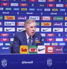 Carlo Ancelotti durante coletiva e convocação para os amistosos contra Austrália e Índia - Foto: Rafael Ribeiro/CBF / Esporte News Mundo