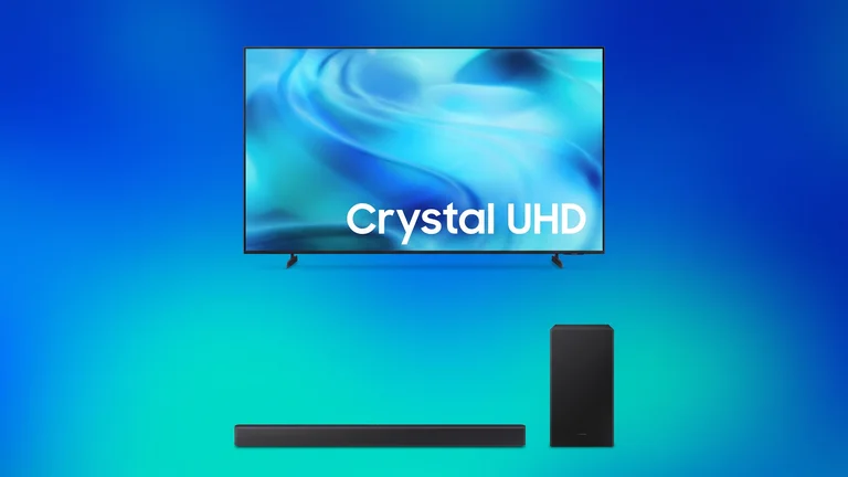 Combo Samsung com TV de 70" e soundbar tem R$ 4.483 de desconto