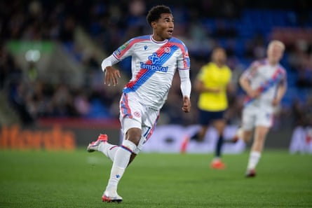 Crystal Palace v Middlesbrough - Carabao Cup Third RoundLONDON, ENGLAND - SEPTEMBER 8: Zavier Gozo of Crystal Palace during the Carabao Cup Third Round match between Crystal Palace and Middlesbrough at Selhurst Park on September 8, 2026 in London, England. (Photo by Sebastian Frej/Getty Images)
