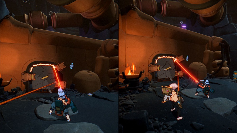 Orbitals é um game multiplayer cooperativo para Nintendo Switch 2 com visual de anime clássico — Foto: Reprodução/Kepler Interactive