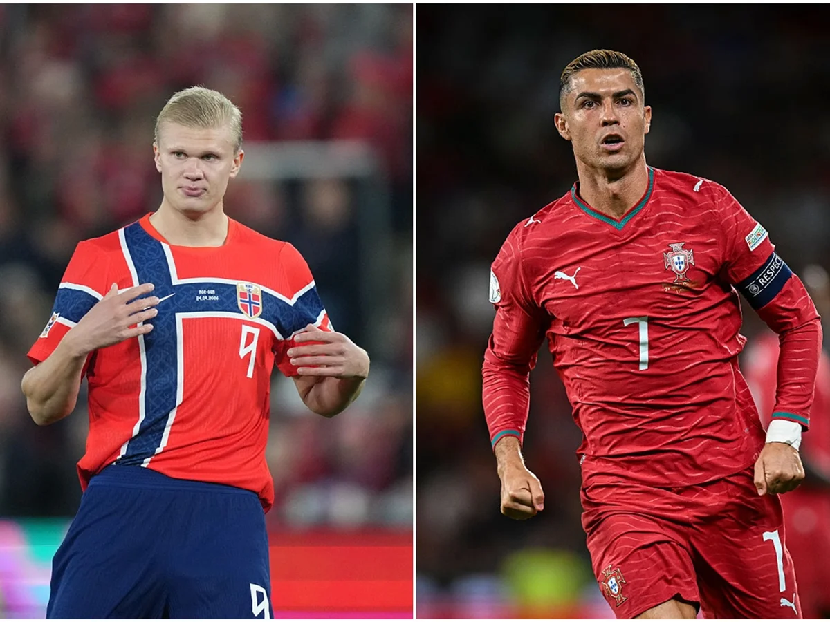 Haaland e Cristiano Ronaldo fazem duelo de gerações na Nations League