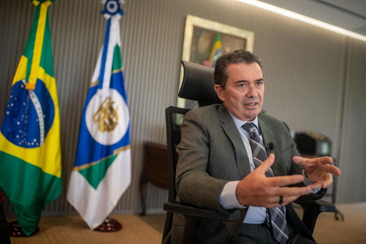 Imagem colorida do presidente do TCU, ministro Vital do Rêgo