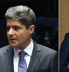 Ex-prefeito de Salvador, ACM Neto, e governador da Bahia, Jerônimo Rodrigues, estão na frente na disputa pelo governo estadual Foto: Mateus Pereira/GOVBA e Jefferson Rudy/Agência Senado