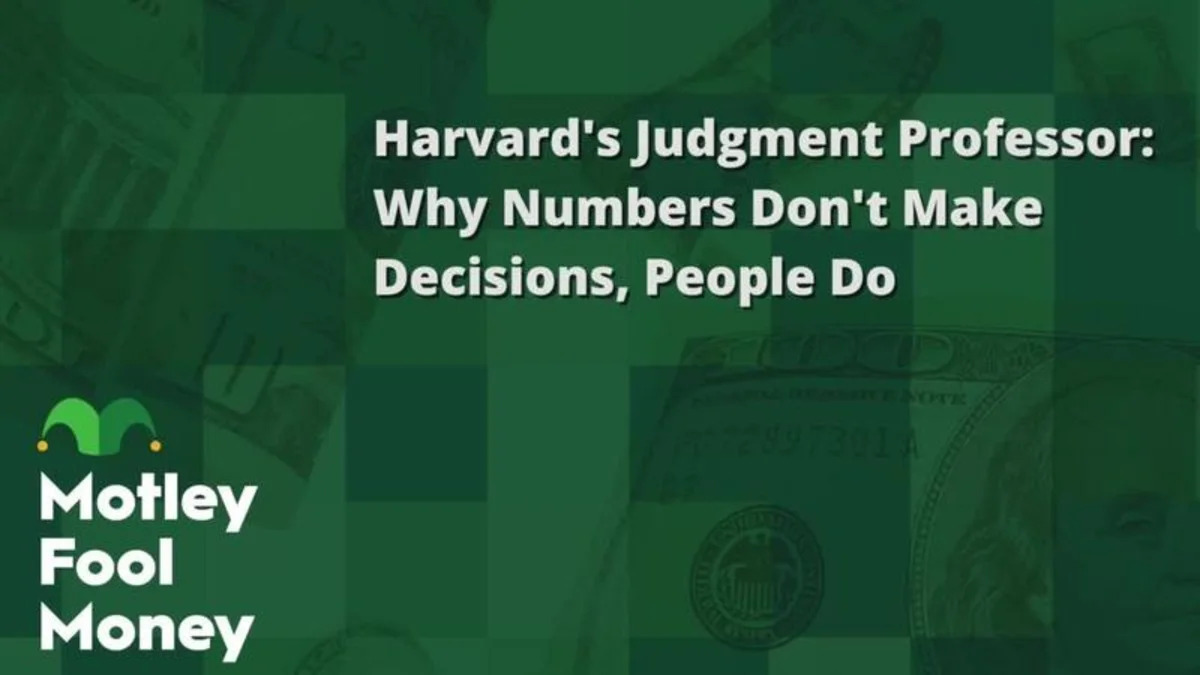 Juiz da Harvard: Números não tomam decisões; as pessoas tomam.