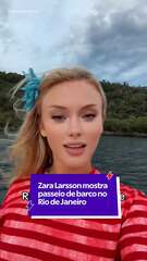 Zara Larsson posta momento de relax no Rio de Janeiro antes do show no Rock in Rio
