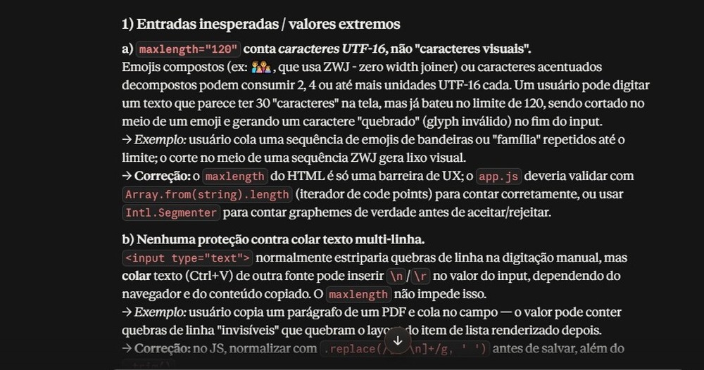 Claude encontra bugs que podem passar desapercebidos pelo usuário — Foto: Diedrich Bader/TechTudo