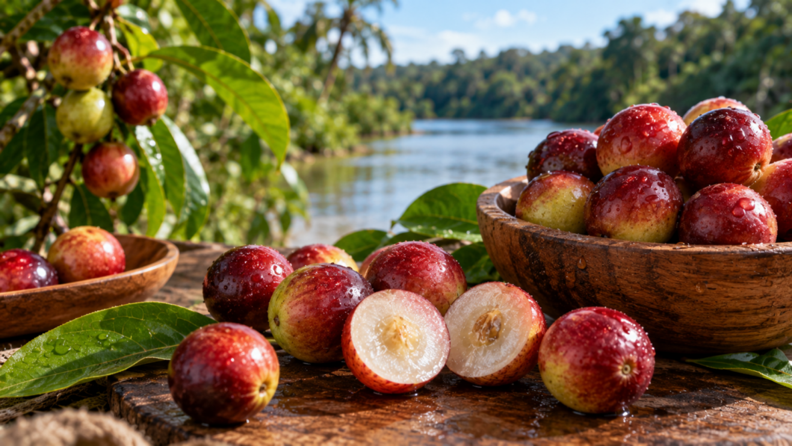 Por que o camu-camu &eacute; t&atilde;o conhecido pela vitamina C? Entenda as caracter&iacute;sticas desse fruto amaz&ocirc;nico, sua acidez intensa e as formas de consumo.