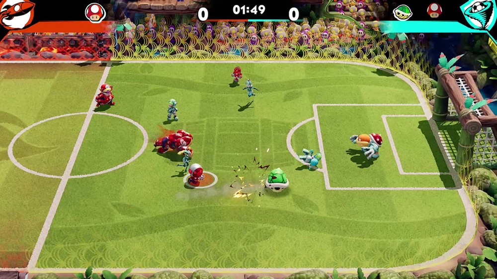 Mario Strikers: Battle League traz jogo de futebol caótico com cascos de tartaruga e mais — Foto: Reprodução/Nintendo Game Store